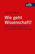 Cover: Wie geht Wissenschaft? - UTB