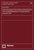 Cover: Anlassbezogene Sekund&auml;rmarktpublizit&auml;t und soziale Netzwerke in Deutschland und den USA - Nomos