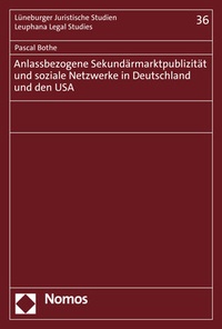 Abbildung von: Anlassbezogene Sekundärmarktpublizität und soziale Netzwerke in Deutschland und den USA - Nomos