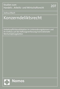 Abbildung von: Konzerndeliktsrecht - Nomos