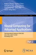 Cover: Neural Computing for Advanced Applications - Springer