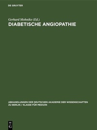 Abbildung von: Diabetische Angiopathie - De Gruyter
