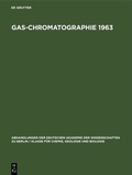Bild: Gas-Chromatographie 1963 - De Gruyter