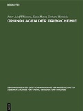 Cover: Grundlagen der Tribochemie - De Gruyter