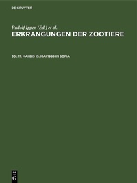 Abbildung von: 11. Mai bis 15. Mai 1988 in Sofia - De Gruyter