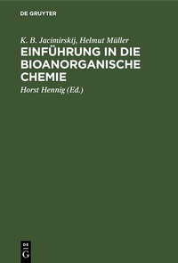 Abbildung von: Einführung in die bioanorganische Chemie - De Gruyter