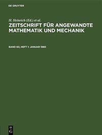 Abbildung von: Januar 1980 - De Gruyter