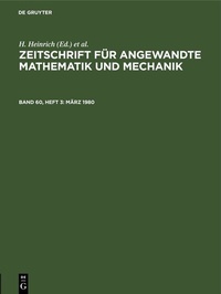 Abbildung von: März 1980 - De Gruyter