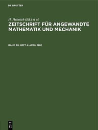 Abbildung von: April 1980 - De Gruyter