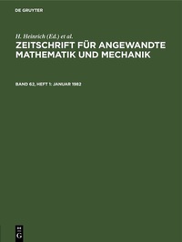 Abbildung von: Januar 1982 - De Gruyter