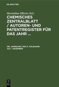 Abbildung von: 1957, II. Halbjahr: Juli - Dezember - De Gruyter