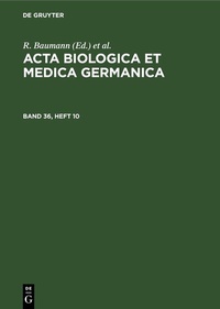 Abbildung von: Acta Biologica et Medica Germanica. Band 36, Heft 10 - De Gruyter
