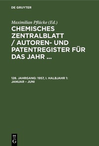 Abbildung von: 1957, I. Halbjahr 1: Januar - Juni - De Gruyter