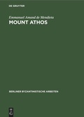 Cover: Mount Athos - De Gruyter