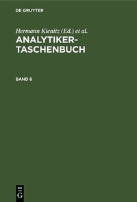 Abbildung von: Analytiker-Taschenbuch. Band 6 - De Gruyter