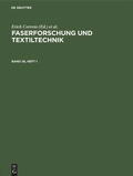 Cover: Faserforschung und Textiltechnik. Band 26, Heft 1 - De Gruyter