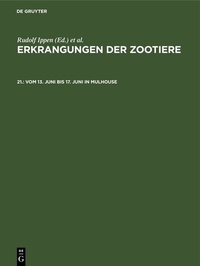 Abbildung von: vom 13. Juni bis 17. Juni in Mulhouse - De Gruyter