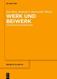 Abbildung von: Werk und Beiwerk - De Gruyter