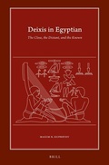 Cover: Deixis in Egyptian - Brill