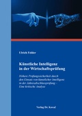 Cover: K&uuml;nstliche Intelligenz in der Wirtschaftspr&uuml;fung - Kovac, Dr. Verlag