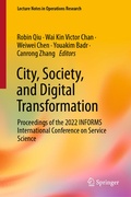 Cover: City, Society, and Digital Transformation - Springer