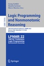 Cover: Logic Programming and Nonmonotonic Reasoning - Springer