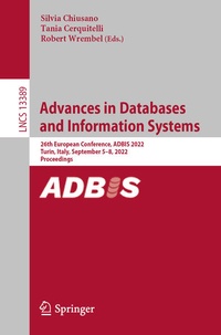 Enlarge image Cover: Advances in Databases and Information Systems - Springer