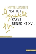 Cover: Mitteilungen Institut Papst Benedikt XVI. - Schnell & Steiner