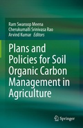 Cover: Plans and Policies for Soil Organic Carbon Management in Agriculture - Springer