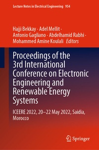 Enlarge image Cover: Proceedings of the 3rd International Conference on Electronic Engineering and Renewable Energy Systems - Springer