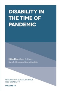Enlarge image Cover: Disability in the Time of Pandemic - Emerald Publishing Limited