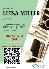 Abbildung von: Bb Clarinet 4 part of "Luisa Miller" for Clarinet Quintet - Glissato Edizioni Musicali
