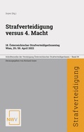 Cover: Strafverteidigung versus 4. Macht - NWV im Verlag &Ouml;sterreich GmbH
