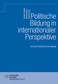 Cover: Politische Bildung in internationaler Perspektive - Wochenschau Verlag