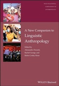 Cover: A New Companion to Linguistic Anthropology - Wiley-ISTE