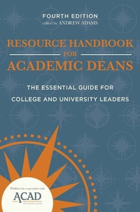 Enlarge image Cover: Resource Handbook for Academic Deans - Johns Hopkins University Press