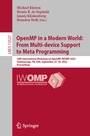 Cover: OpenMP in a Modern World: From Multi-device Support to Meta Programming - Springer