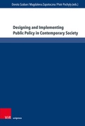 Cover: Designing and Implementing Public Policy in Contemporary Society - Brill Deutschland