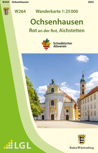Abbildung von: W264 Wanderkarte 1:25 000 Ochsenhausen - Landesamt für Geoinformation und Landentwicklung Baden-Württemberg (LGL)