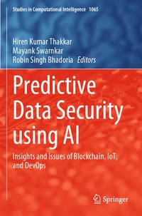 Enlarge image Cover: Predictive Data Security using AI - Springer