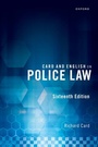 Cover: Card and English on Police Law - OUP eBook