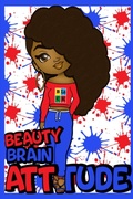 Cover: Beauty, Brain & Attitude Lined Journal - Lulu.com