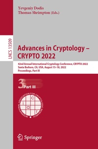 Abbildung von: Advances in Cryptology - CRYPTO 2022 - Springer