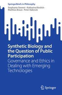Enlarge image Cover: Synthetic Biology and the Question of Public Participation - Springer
