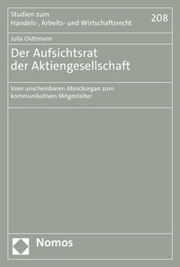 Abbildung von: Der Aufsichtsrat der Aktiengesellschaft - Nomos