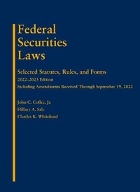 Enlarge image Cover: Federal Securities Laws - Foundation Press