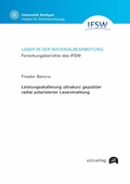 Cover: Leistungsskalierung ultrakurz gepulster radial polarisierter Laserstrahlung - utzverlag GmbH