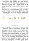 Cover: Memory Bible 1611 - Lulu.com