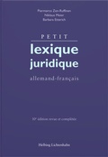Cover: Petit lexique juridique - Helbing & Lichtenhahn