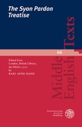 Cover: The Syon Pardon Treatise - Universit&auml;tsverlag Winter
